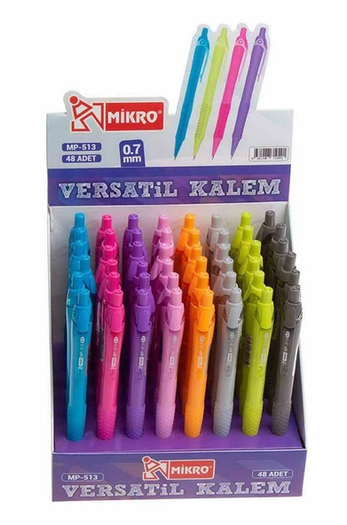 Mikro Versatil Kalem (Mekanik Kurşun Kalem) 0.9 Mm 513-48 (48 Li Paket) ürün görseli 1
