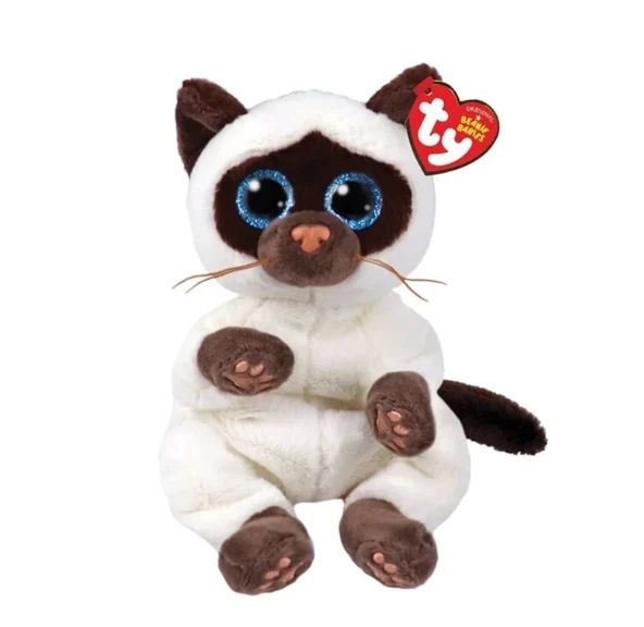 Ty Oturan Peluş Siyam Kedisi Miso 20 cm ürün görseli 1