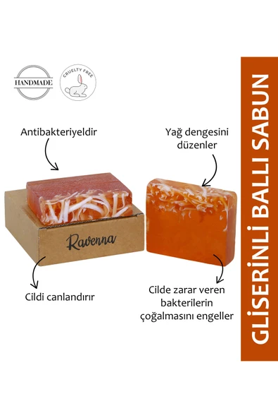 RAVENNA Doğal El Yapımı Gliserinli Ballı Sütlü Sabunu ürün görseli 1