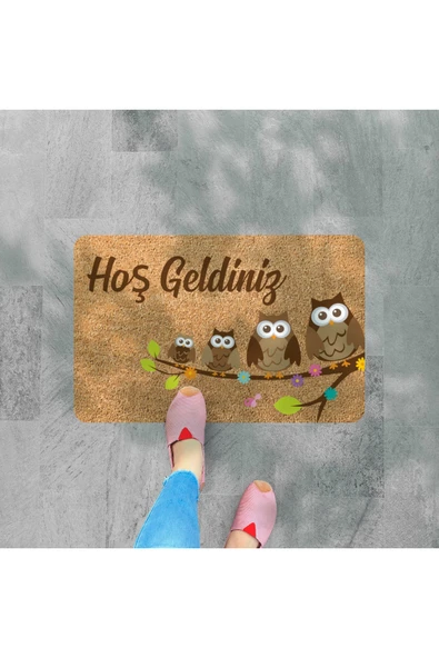 M&H Quality Dijital Baskılı kapı önü paspas Hoşgeldiniz Çok Amaçlı Iç ve Dış Kapı Paspası ürün görseli 1