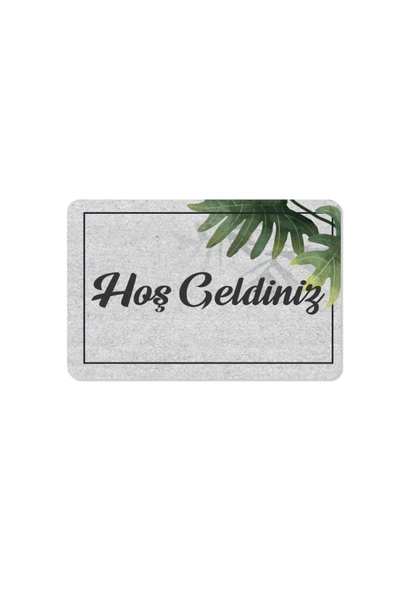 M&H Quality hoş geldiniz yazılır Coco Görünümlü Dekoratif Dış Kapı Önü ve Iç Mekan Paspası ürün görseli 1