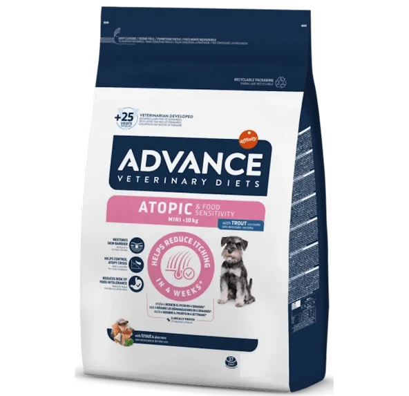 Advance Hassas Cilt Atopic Small Deri Problemi Mini Irk Köpek Kuru Mama 1.5 Kg ürün görseli 1