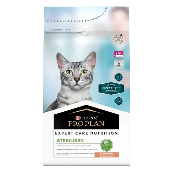 Pro Plan Expert Care Nutrition Sterılısed Acti Protect Somonlu Kısırlaştırılmış Kedi Maması 3 Kg ürün görseli 1