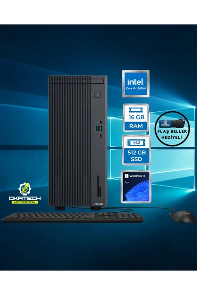 ExpertCenter P500 P500MV-I7136216512B0D i7-13620H 16 GB 512 GB SSD UHD WİN11PRO Masaüstü Bilgisayar ürün görseli 1