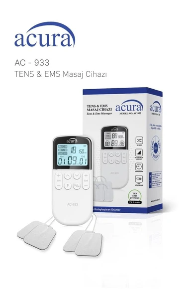 Acura AC-933 Çift Kanallı 50 Programlı Profesyonel Tens Cihazı ürün görseli 1
