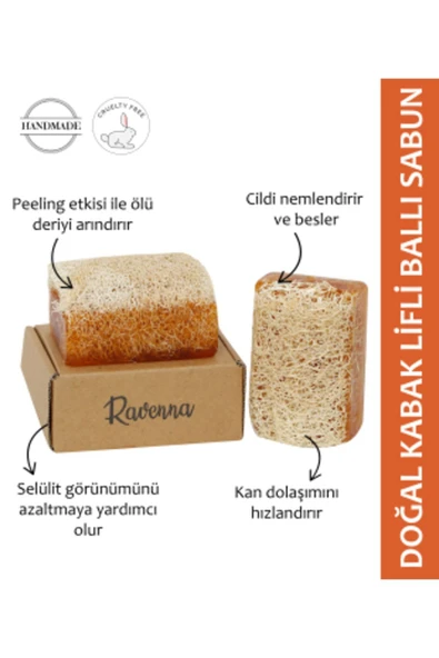 RAVENNA Doğal Kabak Lifli Ballı Sütlü Sabun 130 Gr ürün görseli 1