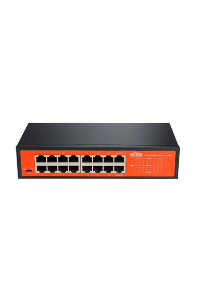 WI-TEK WI-SG116D V2 16XGİGABİT DESKTOP ETHERNET SWİTCH ürün görseli 1