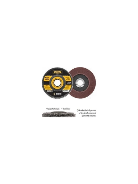 Sgs Flap Disk Zımpara A.O 180x60 ürün görseli 1