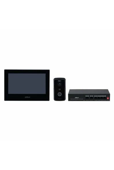 DAHUA Ktp03 7" Inç Tft Lcd Dokunmatik Ekran Iki Yönlü Mikrofon Villa Tipi Ip Interkom ürün görseli 1