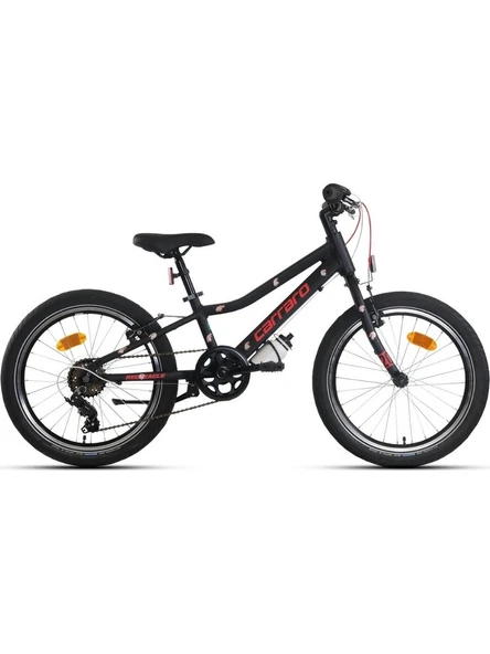 Carraro Red Eagle 20 Jant 6 Vites V Fren Çocuk Bisikleti Mat Siyah Kırmızı ürün görseli 1