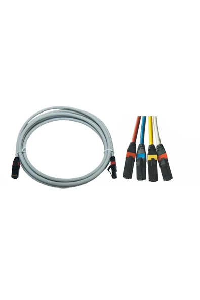 Erat Kablo Erat Utp Cat6 0,30m 4x2x24# Ls0h Patch Cord Gri ürün görseli 1