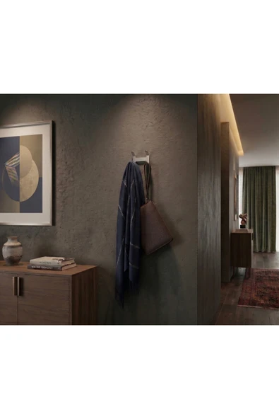 Chalybes Premium Paslanmaz Çelik Çok Amaçlı Duvar Askısı - Modern Antre ve Hol Düzenleyici ürün görseli 1