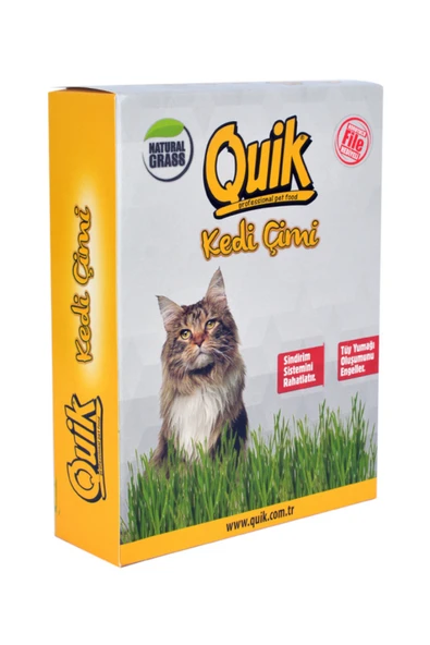 Quik Doğal Kedi Çimi (Fileli) Büyük Boy ürün görseli 1