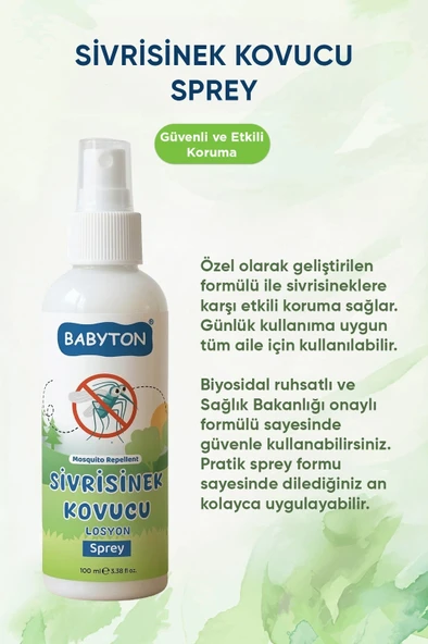 SİVRİSİNEK Kovucu Sprey 100 ml - Resim 2