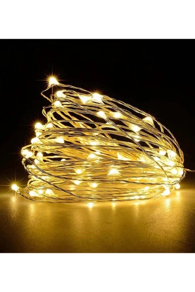 LİM-SA Peri Led 3metre Sarı Pilli-dekoratif Aydınlatma (yılbaşı Için Uygun) ürün görseli 1