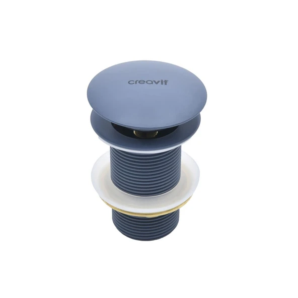 Creavit SF030.BSM Lavabo Sifon Başlığı Pop-up Taşmasız - Basalt Mat ürün görseli 1