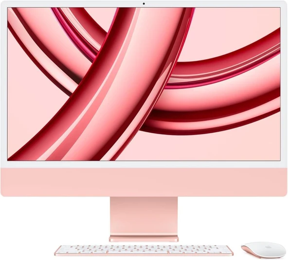 iMac M3 Pembe MQRD3TU/A 8 GB 256 GB SSD 24" 4.5K All in One PC Outlet (Açıklamayı Okuyunuz) ürün görseli 1