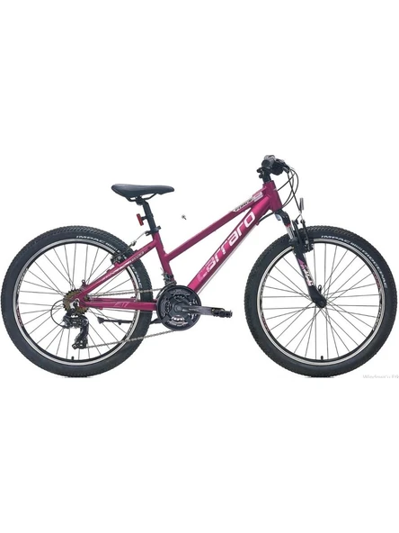 Carraro Force 401 24 Jant 21 Vites V Fren Dağ Bisikleti Mat Mürdüm Pembe ürün görseli 1