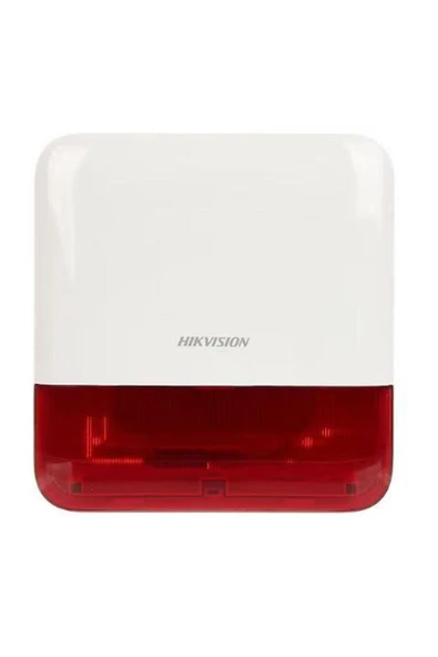 Hikvision DS-PS1-E-WE HARİCİ TİP KABLOSUZ ALARM SİRENİ (KIRMIZI) ürün görseli 1