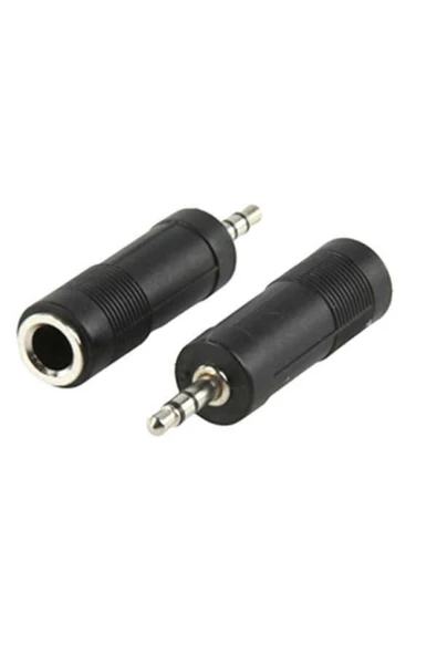 nilestrem 6.3mm Dişi - 3.5mm Erkek Stereo Jak 6,3mm To 3,5mm Dönüştürücü Jack ürün görseli 1