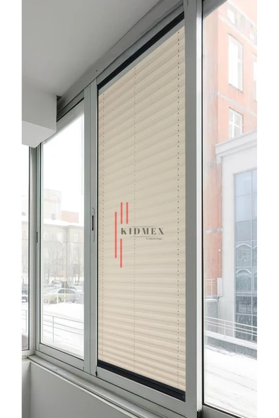 Kidmex Dimout Yarı Blackout Krem  - Ofis Perdesi - Ev Perdesi - Salon Perdesi - Plise Perde ürün görseli 1