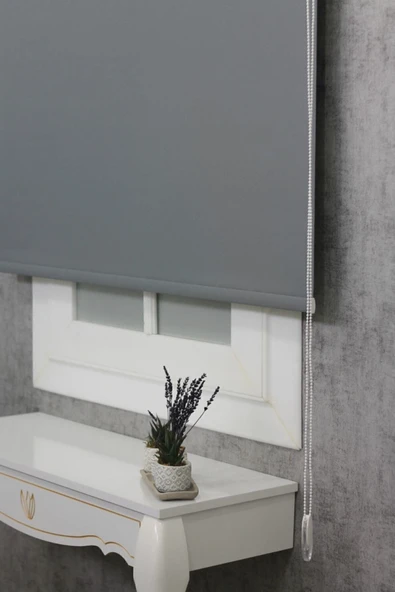 TREND STOR PERDE Gri Mat Stor - Resim 3