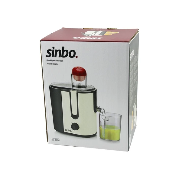 ELEKTRİKLİ BEJ KATI MEYVE SIKACAK 600W HAZNE POSA:1250ML - M.SUYU:450ML ÇELİK FİLTRE 65MM TÜP SJ-3143 (4915) ürün görseli 1