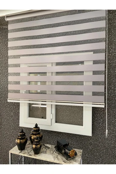 TREND STOR PERDE Antrasit Zebra Stor Güneşlik Perde - Resim 2