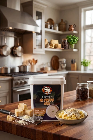 Alfredo Sos 1000 gr Makarna Sosu Toz Parmesan Lezzeti ürün görseli 1