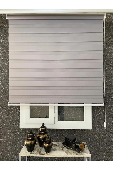 TREND STOR PERDE Antrasit Zebra Stor Güneşlik Perde - Resim 3