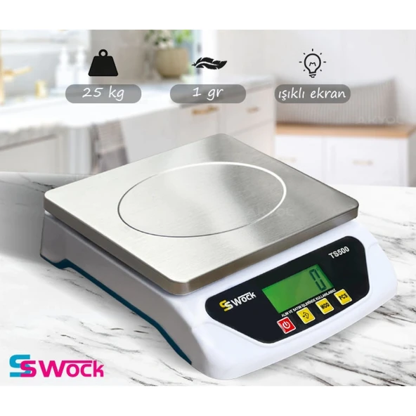 Swock TS500 Dijital Terazi 25KG / 1GR ürün görseli 1
