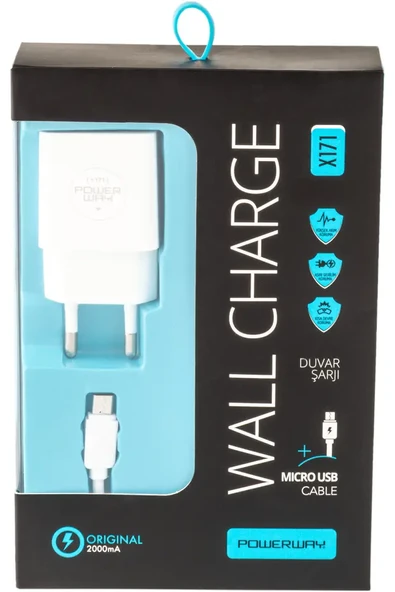 POWERWAY MİKRO USB ŞARJ CİHAZI ürün görseli 1