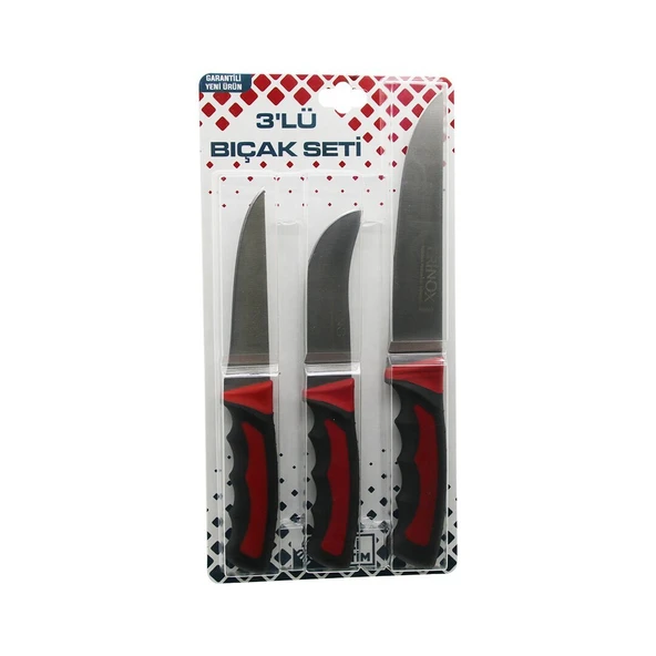 3PCS KURBAN BIÇAK SETİ R-032K--R-320Y--R-0403 KEMİK SIYIRMA - DERİ SOYMA=YÜZME - KURBAN BIÇAK (4915) ürün görseli 1