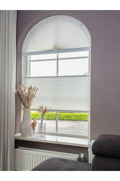 TREND STOR PERDE Trend Plise Katlanır Cam Balkon Perdesi - Ofis Perdesi - Mutfak Perdesi - Salon Perdesi ürün görseli 1
