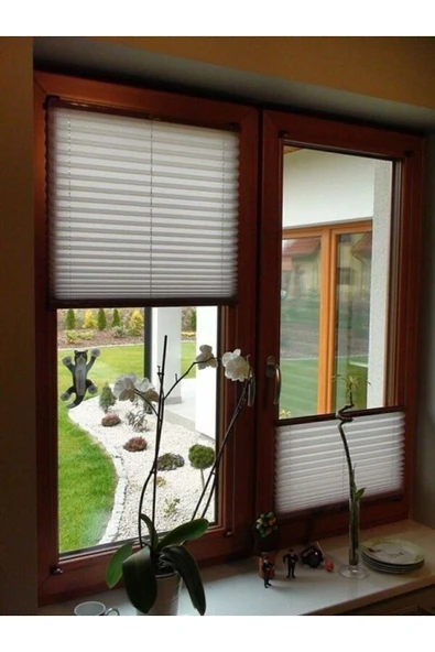 TREND STOR PERDE Plise Katlanır Cam Balkon Perdesi - Ofis Perdesi - Mutfak Perdesi - Salon Perdesi ürün görseli 1