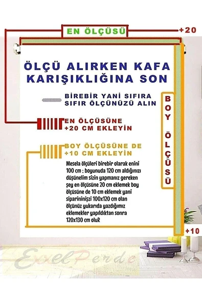 Kidmex Beyaz Keten Modern Stor Perde Eteksiz - Resim 6