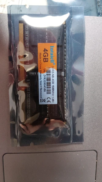 INTAIELL 4GB DDR3 1600Mhz Notebook Ram (Kutusuz) (1.35V) ürün görseli 1