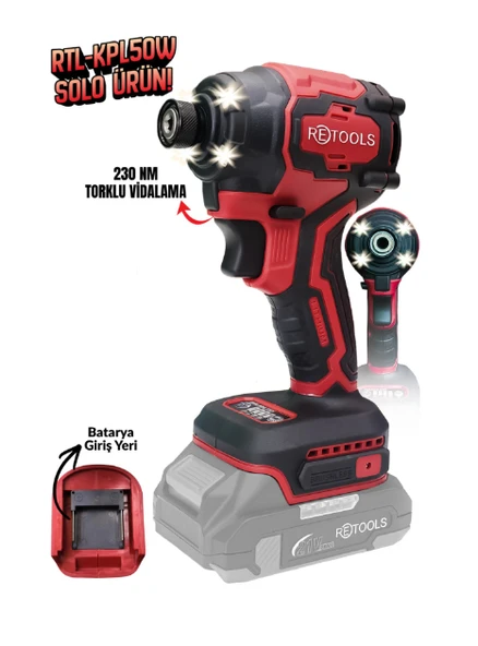 RTL-KPL50W RETOOLS BORDO 230 NM KAFA ürün görseli 1
