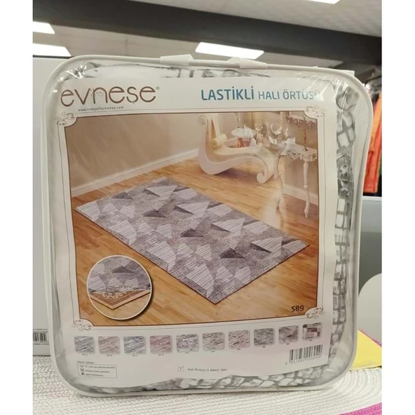 Evneşe 6m2 Lastikli Halı Örtüsü Desenli S89 - Resim 2
