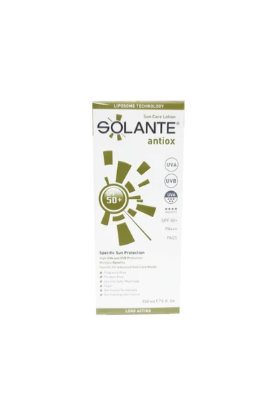 Solante Antiox Sun Care Losyon Spf50 150 ml ürün görseli 1