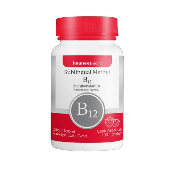 Imuneks Farma Sublingual Methyl B12 100 Tablet ürün görseli 1