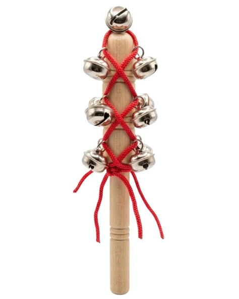 Temel Ahşap Zilli Ritim Çubuğu 19.5 cm BY11-22 ürün görseli 1