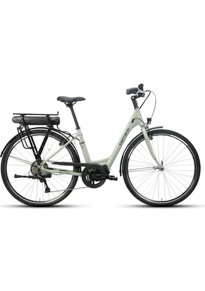 Carraro E-Power 28 Jant 8 Vites V Fren Elektrikli Şehir Bisikleti Mat Adaçayı 45 Kadro ürün görseli 1