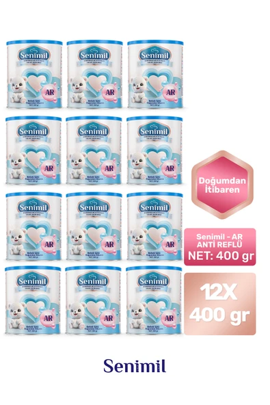 SENİMİL ANTİ-REFLÜ (AR) BEBEK SÜTÜ 400 GR  12 Lİ AVANTAJ PAKETİ ürün görseli 1
