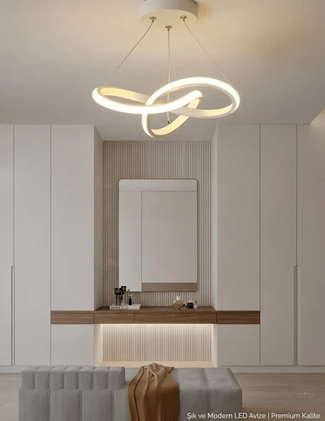 LZY Avize Store Kar Çiçeği Beyaz Avize Modern Salon, Mutfak, Çocuk Odası ve Antre Aydınlatma ürün görseli 1