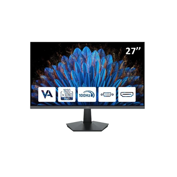 NPC 27" MF2708-A 100Hz 5ms VA FHD Hdmi+Vga IPS Gaming Monitör ürün görseli 1