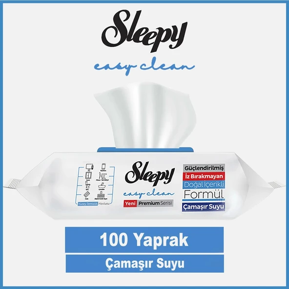 ŞeyliŞeyler - Sleepy Yüzey Temizlik Havlusu Çamaşır Sulu 100'lü 3 Paket ürün görseli 1