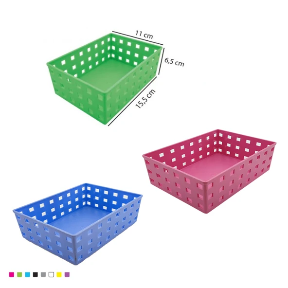 Çok Amaçlı Organizer Sepet Ofis, Mutfak, Banyo Düzenleyici 155x110x65 mm ürün görseli 1