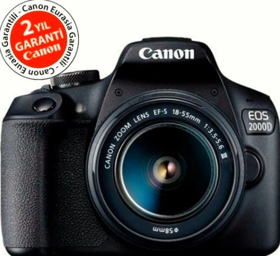 Canon EOS 2000D 18-55mm DC III Lensli Fotoğraf Makinesi ürün görseli 1