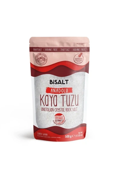 Bisalt Anadolu Kaya Tuzu 250 gr İnce & İyotsuz ürün görseli 1